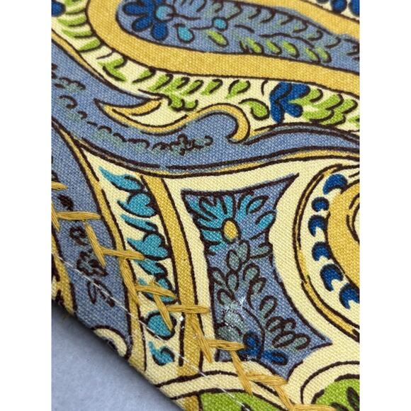 April Cornell Placemats Blue Yellow Floral Paisley Set Of 4 Spring Cottage - Picture 6 of 8